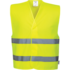 Portwest Jól láthatósági két csíkos mellény C474 (sárga*, L/XL) láthatósági ruházat