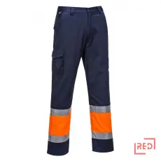 Portwest Jól láthatósági kéttónusú nadrág Orange/Navy L