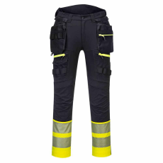 Portwest Jól láthatósági lengőzsebes munkásnadrág Portwest DX445