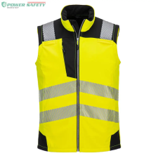Portwest Jól láthatósági Softshell dzseki (3L) - Sárga/Fekete láthatósági ruházat
