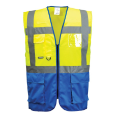 Portwest Jól láthatósági vezetői mellény (sárga/royal kék, XXL)