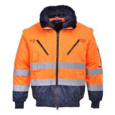 Portwest Jólláthatósági Pilóta Dzseki (narancs/kék, M) láthatósági ruházat