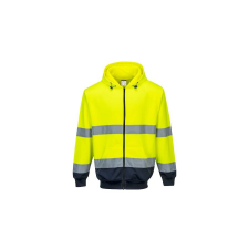 Portwest Két tónusú zippzáras kapucnis pulóver láthatósági ruházat