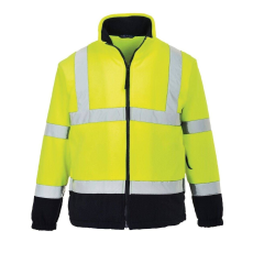 Portwest kéttónusú Hi-Vis polárkabát-F301 M sárga
