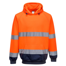 Portwest Kéttónusú kapucnis pulóver Orange/Navy XXL