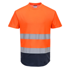Portwest Kéttónusú Mesh póló Orange/Navy XXXL láthatósági ruházat