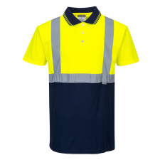 Portwest Kéttónusú pólóing Yellow/Navy XXL láthatósági ruházat