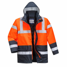 Portwest Kontraszt Traffic kabát (piros/tengerészkék, 3XL)