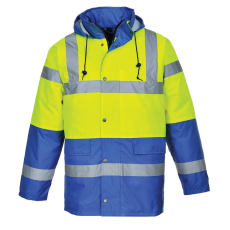 Portwest Kontraszt Traffic kabát (sárga/royal kék, XL)