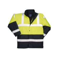 Portwest Kontraszt Traffic kabát (sárga/tengerészkék, 5XL) láthatósági ruházat