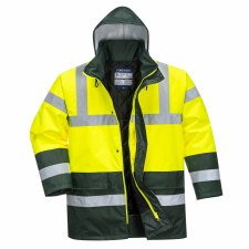 Portwest Kontraszt Traffic kabát (sárga/zöld, M) láthatósági ruházat