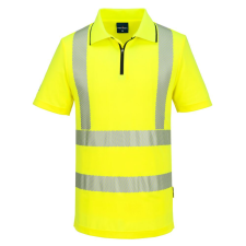 Portwest KX302 KX3 Sport Hi-Vis cipzáras pólóing sárga láthatósági ruházat