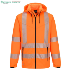 Portwest KX3 Sport Hi-Vis cipzáras kapucnis pulóver - Narancs