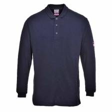 Portwest Lángálló antisztatikus teniszpóló (tengerészkék, 4XL) munkaruha