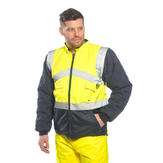 Portwest megfordítható Hi-Vis 2-tónusú kabát - S769 XL sárga