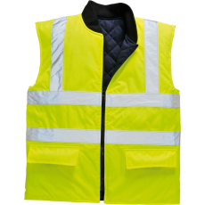 Portwest megfordítható Hi-Vis hővédő mellény, S469 sárga 4XL