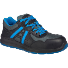 Portwest Mersey Munkavédelmi Cipő - S1P, 43, Fekete/Kék (BHP 608B 43)