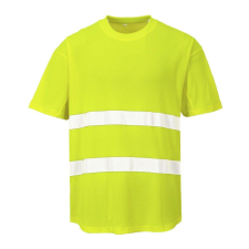 Portwest Mesh fényvisszaverő biztonsági póló-C394 XXXL sárga láthatósági ruházat