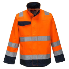 Portwest Modaflame RIS narancs/navy kabát (narancs/tengerészkék, L) (MV35ONRL) láthatósági ruházat