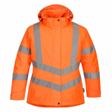 Portwest Női jól láthatósági átmeneti kabát Portwest LW74 narancs láthatósági ruházat