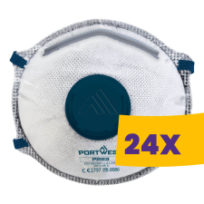 Portwest P223 FFP2 aktívszenes szelepes Dolomit légzésvédő maszk 10db (Karton - 24 csomag) védőmaszk