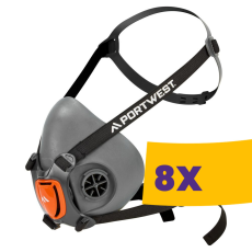 Portwest P421 TPR fél maszk (Karton - 8 db)