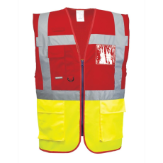 Portwest Paris Executive mellény (sárga/piros, M)