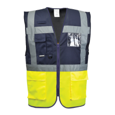 Portwest Paris Executive mellény (sárga/tengerészkék, 3XL) láthatósági ruházat