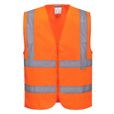 Portwest Portwest Hi-Vis cipzáras mellény láthatósági ruházat