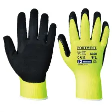 Portwest Portwest Hi-Vis Grip mártott latex védőkesztyű védőkesztyű