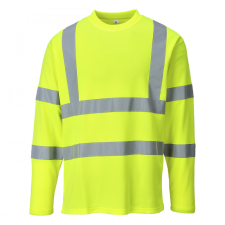 Portwest Portwest Hi-Vis hosszú ujjú pólóing láthatósági ruházat