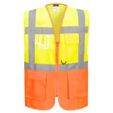 Portwest Prága executive mellény Yellow/Orange 5XL