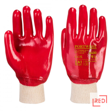 Portwest PVC csuklóig mártott kesztyű védőkesztyű