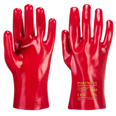 Portwest PVC hosszúszárú kesztyű A427 Piros XL méret
