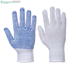 Portwest PVC pontozott kesztyű - Fehér/Kék