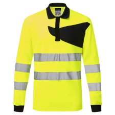 Portwest PW220YBRS Portwest PW2 Hi-Vis Polo Shirt L/S munkaruha