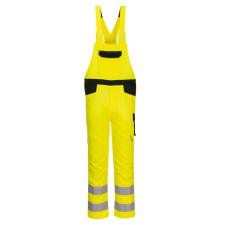 Portwest PW244 Hi-Vis mellesnadrág (sárga/fekete, L) láthatósági ruházat
