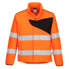 Portwest PW275 Hi-Vis Softshell Dzseki 2L (narancs/fekete, XL) láthatósági ruházat
