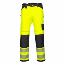 Portwest PW303 jól láthatósági vékony sztreccs munkásnadrág sárga láthatósági ruházat