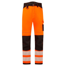 Portwest PW303 PW3 Hi-Vis könnyű stretch nadrág narancs-fekete