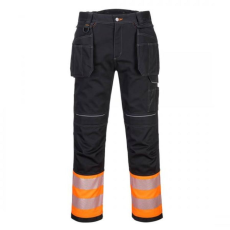 Portwest PW307 PW3 Hi-Vis Class 1 Holster nadrág (narancs/fekete, 38)