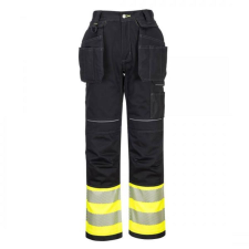Portwest PW307 PW3 Hi-Vis Class 1 Holster nadrág (sárga/fekete, 33) láthatósági ruházat