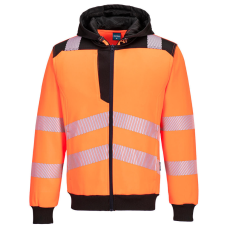 Portwest PW327OBRXXXL Portwest PW3 Hi-Vis zippzáras kapucnis pulóver