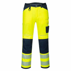 Portwest PW340 Jól láthatósági munkásnadrág sárga-navy