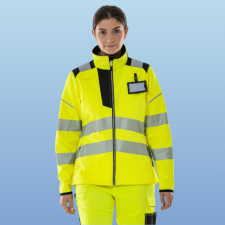 Portwest PW381 Portwest PW3 Női jól láthatósági softshell kabát (sárga, XXL) láthatósági ruházat