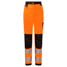 Portwest PW385 PW3 Hi-Vis Stretch Work női nadrág narancs-fekete láthatósági ruházat