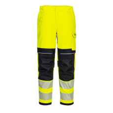Portwest PW3 FR Modaflame Hi-Vis női lángálló nadrág Yellow/Black 36