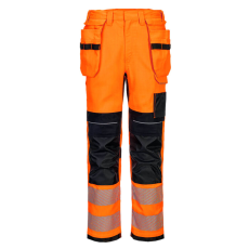 Portwest PW3 FR Modaflame HVO lengőzsebes lángálló nadrág Orange/Black 42