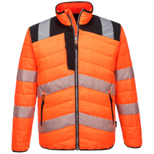 Portwest PW3 Hi-Vis Baffle kabát Orange/Black XL láthatósági ruházat