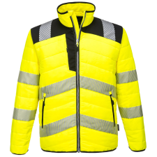 Portwest PW3 Hi-Vis Baffle kabát Yellow/Black M láthatósági ruházat